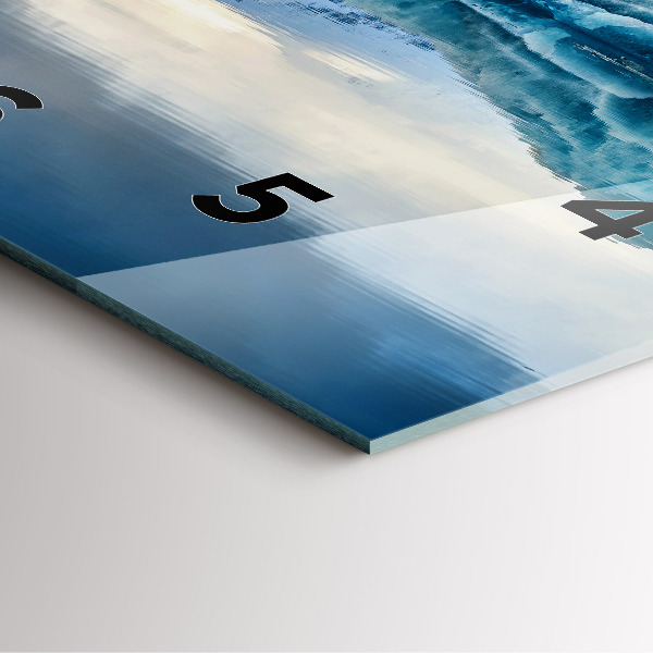 Štvorcové hodiny Islandské jazero Jokulsarlon