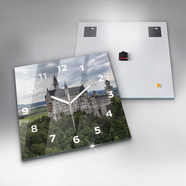 Štvorcové hodiny Zámok Neuschwanstein