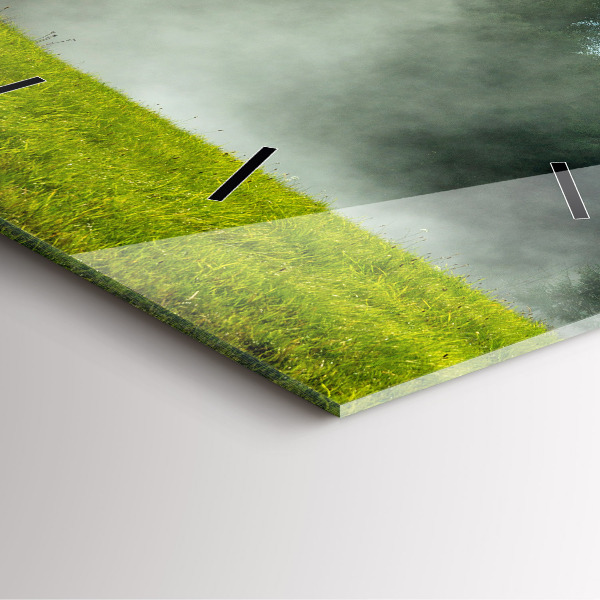 Štvorcové hodiny Horská krajina