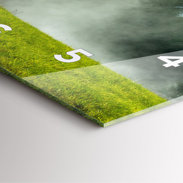 Štvorcové hodiny Horská krajina