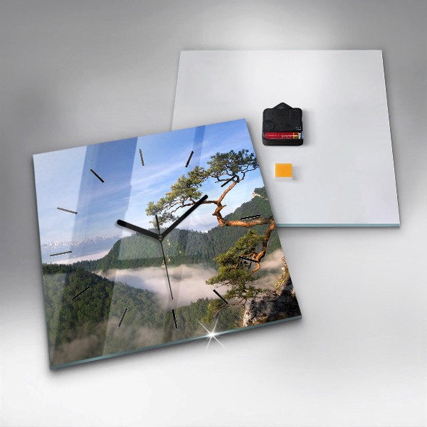 Štvorcové hodiny Sokolica Wierch v Pieninách