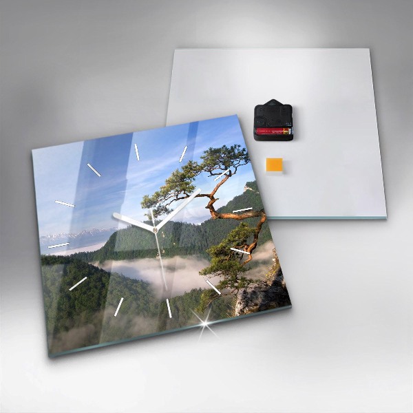 Štvorcové hodiny Sokolica Wierch v Pieninách