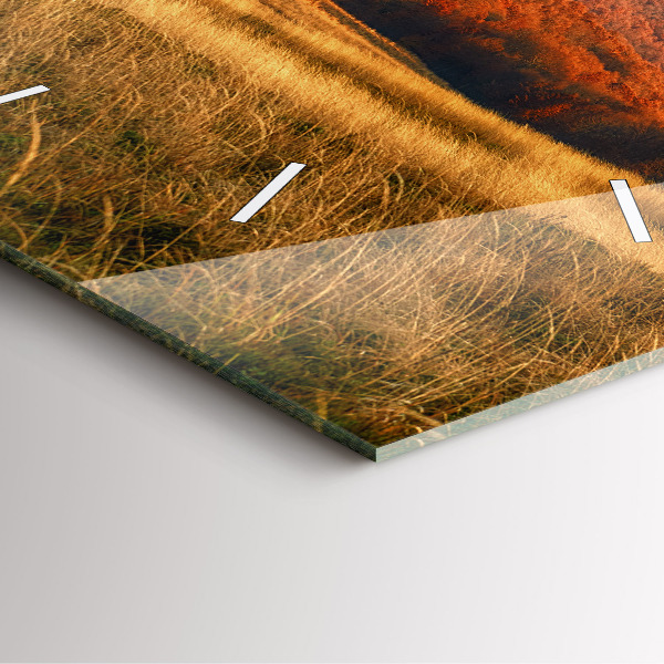 Štvorcové hodiny Horská krajina