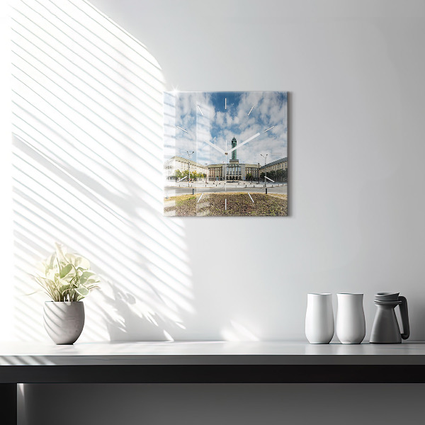 Štvorcové hodiny Panoráma mesta Ostrava