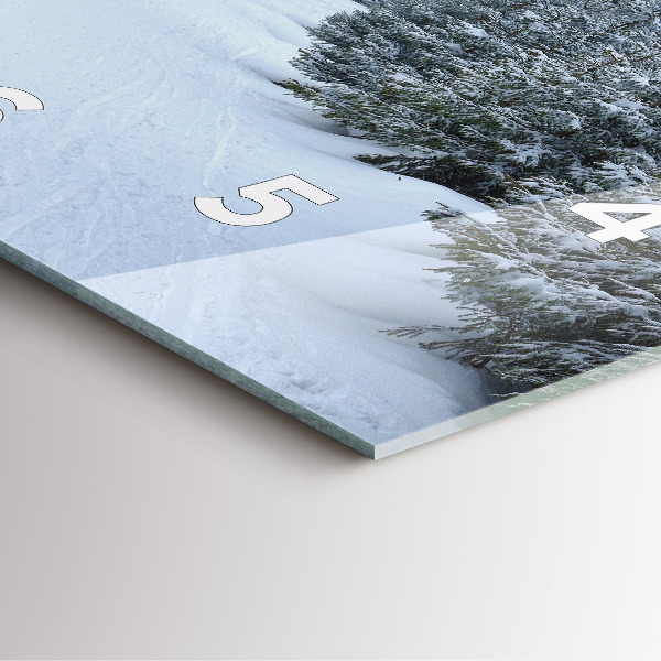 Štvorcové hodiny České Krkonoše v zime