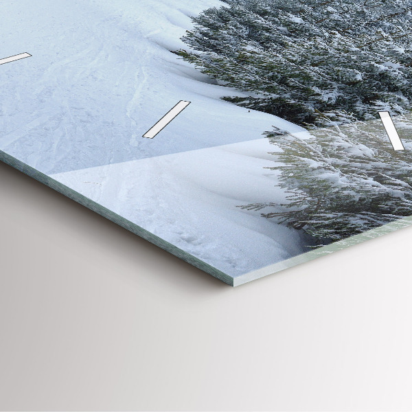 Štvorcové hodiny České Krkonoše v zime