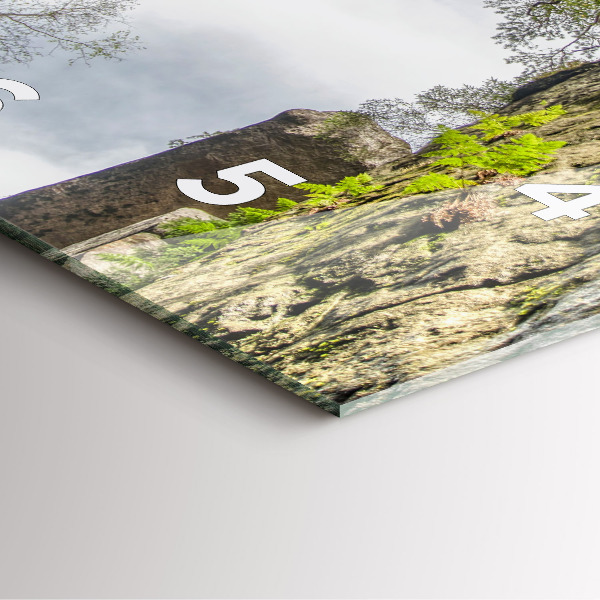 Štvorcové hodiny Skalné mesto v Českej republike