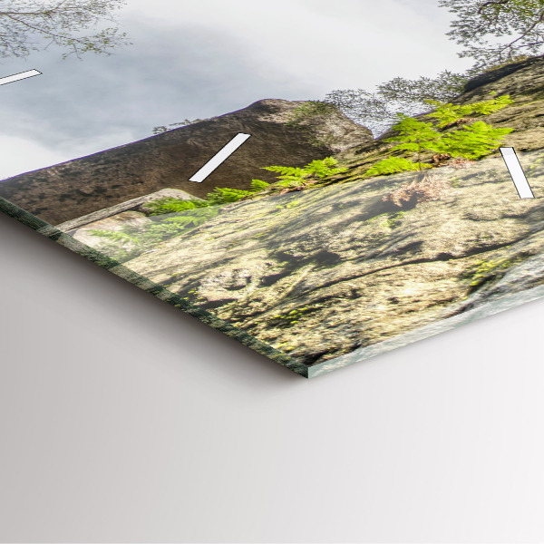 Štvorcové hodiny Skalné mesto v Českej republike