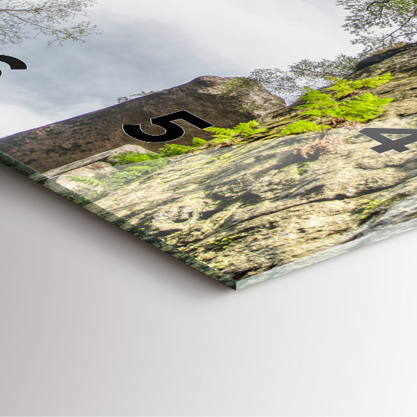 Štvorcové hodiny Skalné mesto v Českej republike