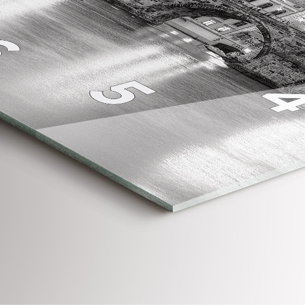 Štvorcové hodiny Karlov most v Prahe