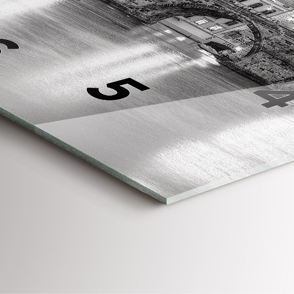 Štvorcové hodiny Karlov most v Prahe