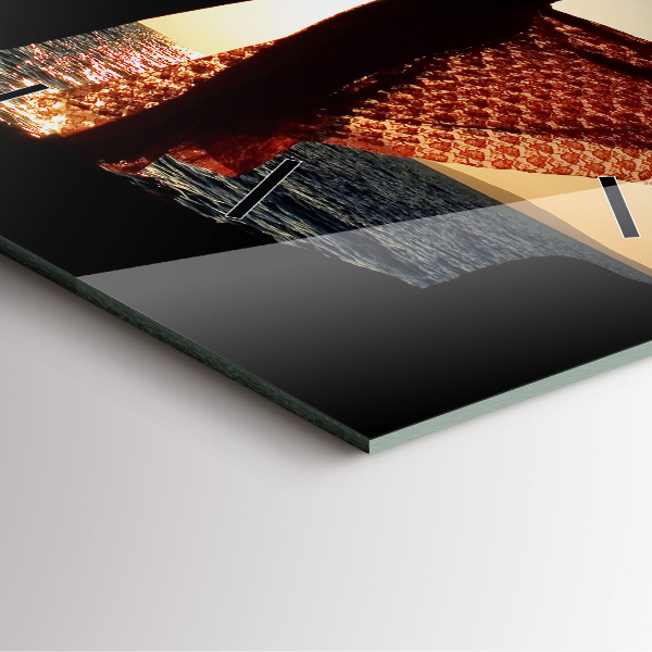 Štvorcové hodiny Španielsky tanec na mori