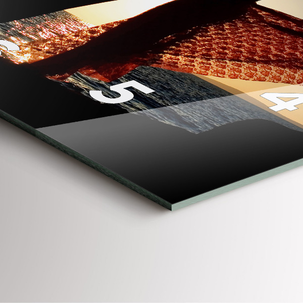 Štvorcové hodiny Španielsky tanec na mori