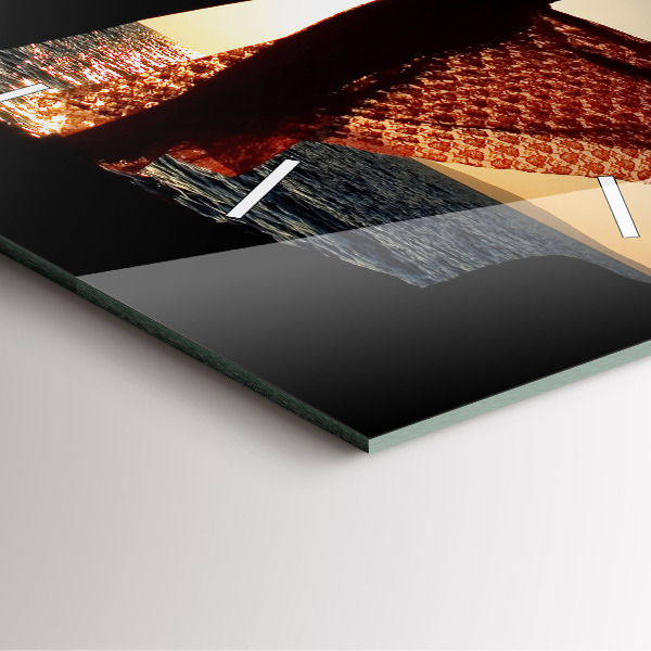 Štvorcové hodiny Španielsky tanec na mori