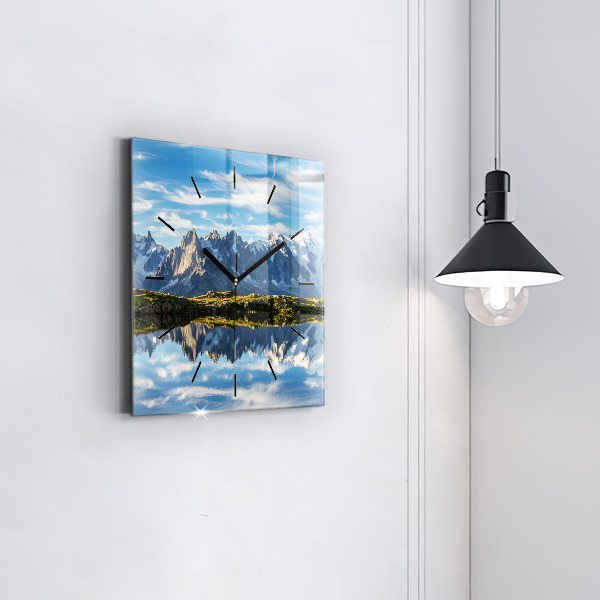 Štvorcové hodiny Údolie Chamonix, Francúzske Alpy