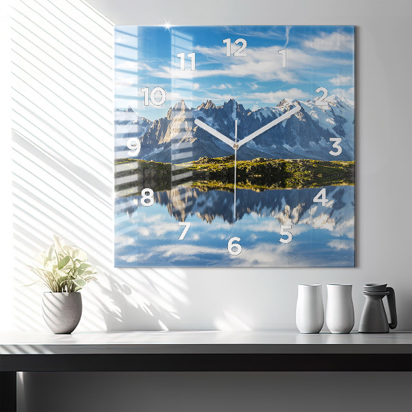 Štvorcové hodiny Údolie Chamonix, Francúzske Alpy