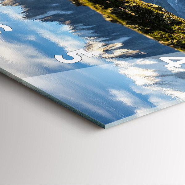 Štvorcové hodiny Údolie Chamonix, Francúzske Alpy