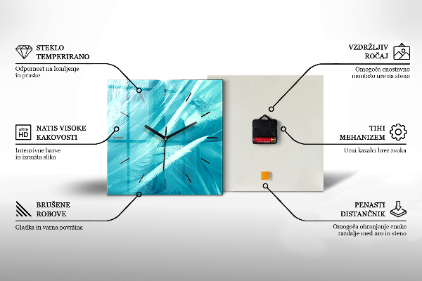 Štvorcové hodiny Prírodná krajina Thajska