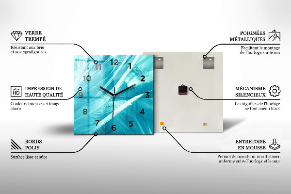Štvorcové hodiny Slnečný ostrov Thajska