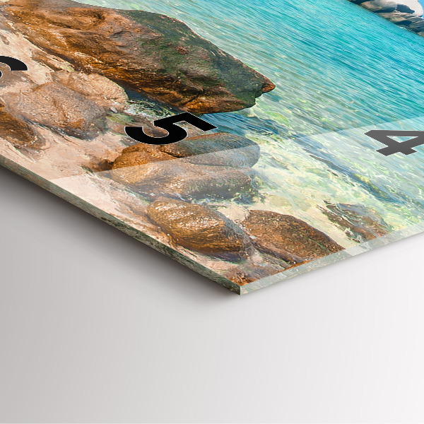 Štvorcové hodiny Krásna pláž v Thajsku