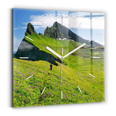 Štvorcové hodiny Islandská rezervácia Hornstrandir