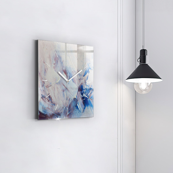 Štvorcové hodiny Abstraktné farby textúry