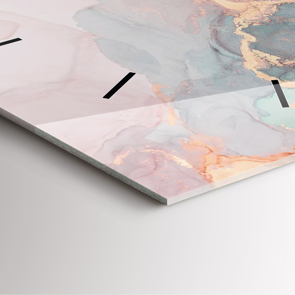 Štvorcové hodiny Textúra mramoru