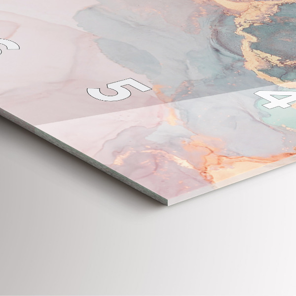 Štvorcové hodiny Textúra mramoru