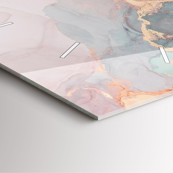 Štvorcové hodiny Textúra mramoru