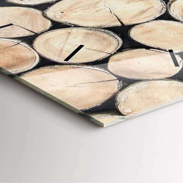 Štvorcové hodiny Odrežte pne stromov