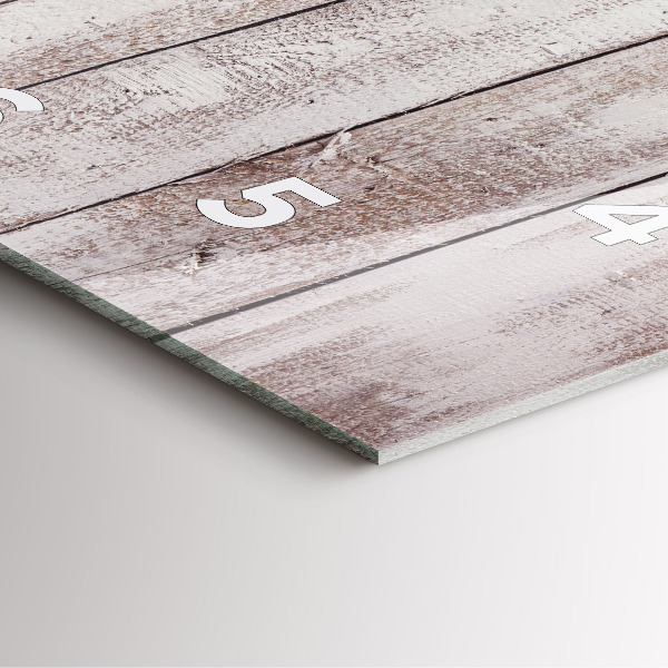 Štvorcové hodiny Svetlé drevené dosky