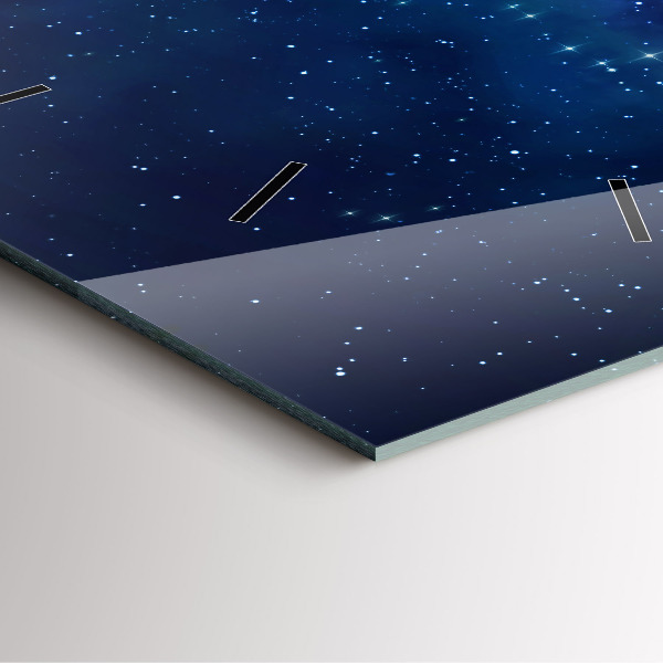 Štvorcové hodiny Hviezdy tmavej oblohy