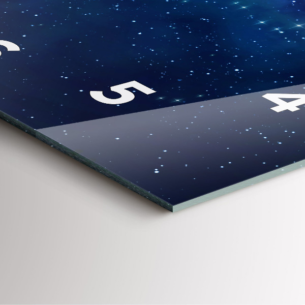 Štvorcové hodiny Hviezdy tmavej oblohy