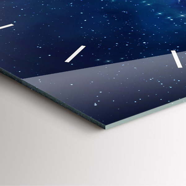 Štvorcové hodiny Hviezdy tmavej oblohy