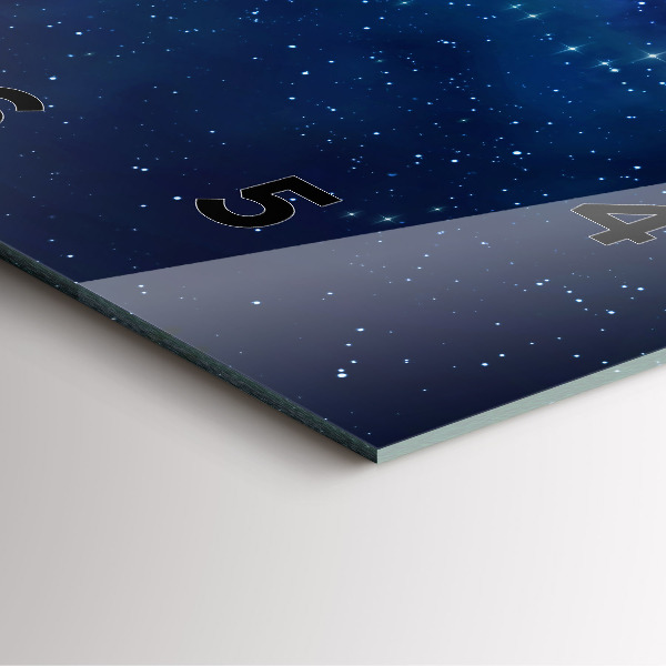 Štvorcové hodiny Hviezdy tmavej oblohy