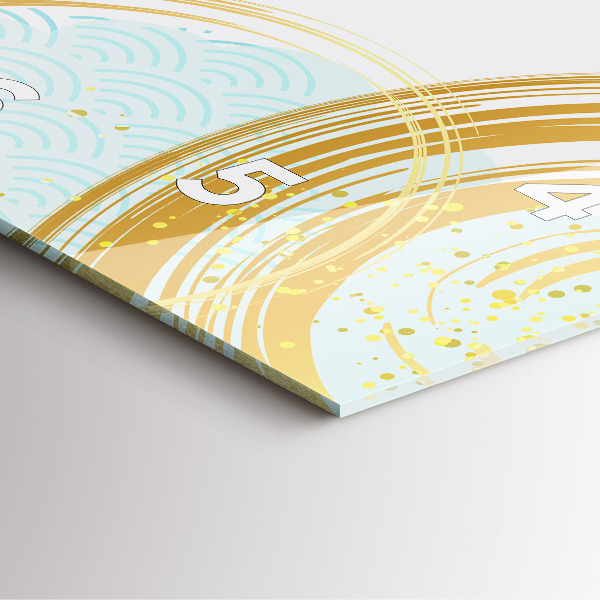 Štvorcové hodiny Dekoratívny vzor