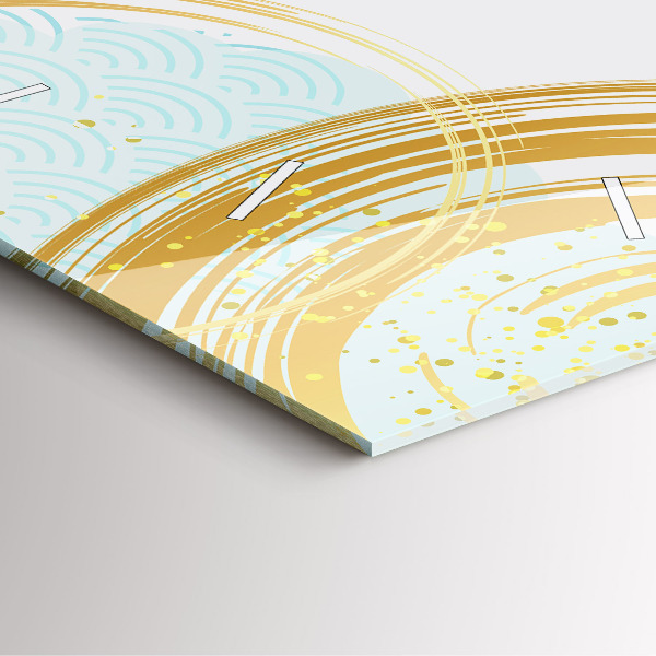 Štvorcové hodiny Dekoratívny vzor