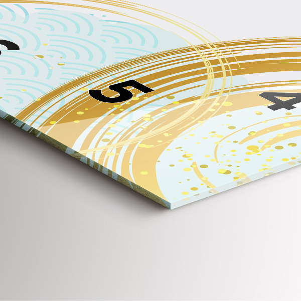 Štvorcové hodiny Dekoratívny vzor