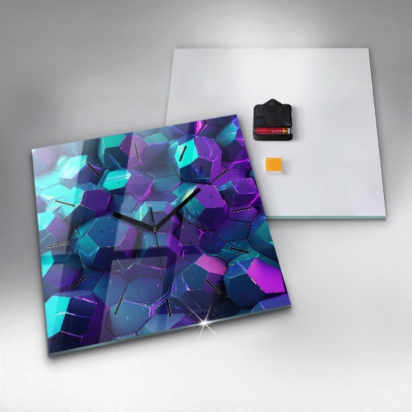 Štvorcové hodiny Geometrické postavy