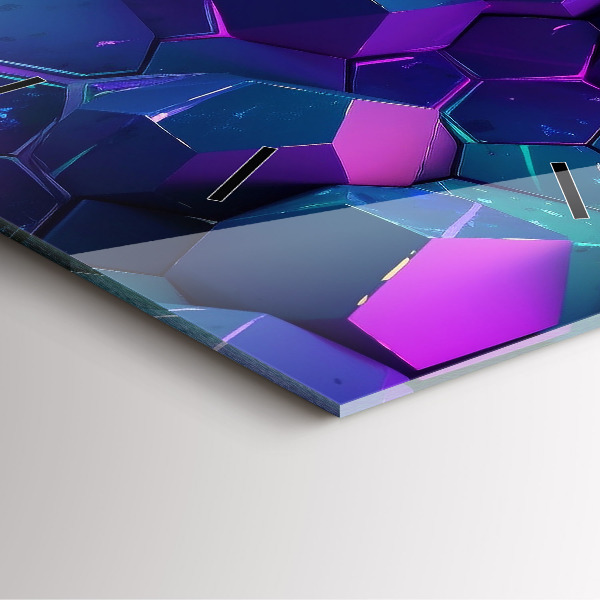 Štvorcové hodiny Geometrické postavy