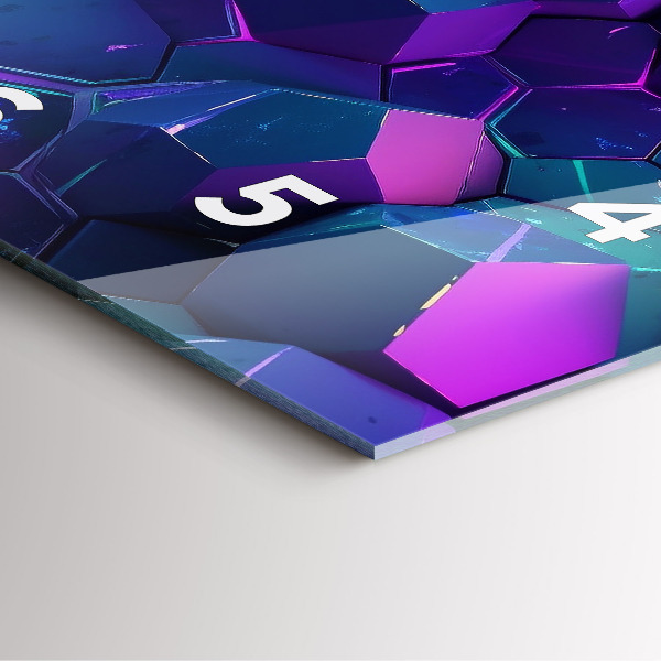 Štvorcové hodiny Geometrické postavy