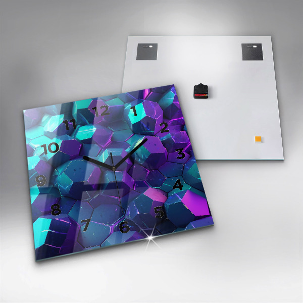 Štvorcové hodiny Geometrické postavy