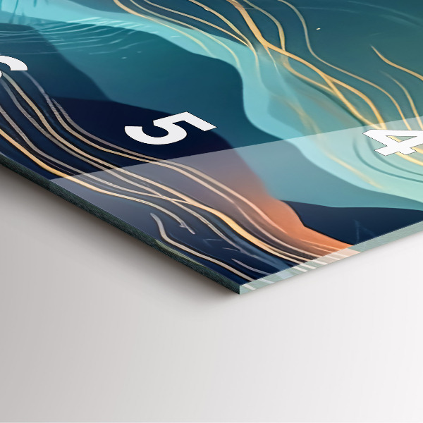 Štvorcové hodiny Horská krajina