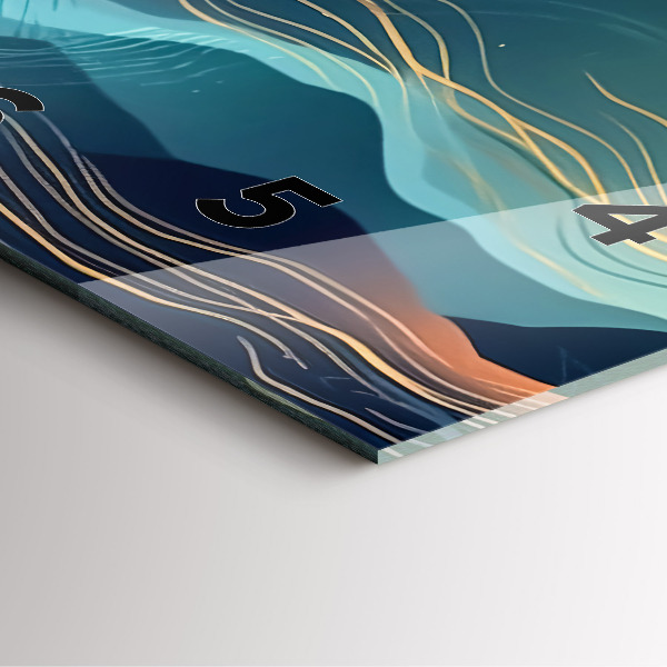 Štvorcové hodiny Horská krajina