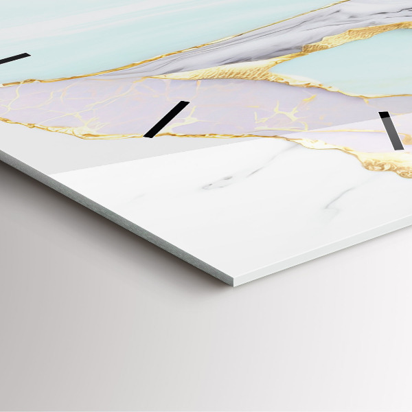 Štvorcové hodiny Mramorový vzor