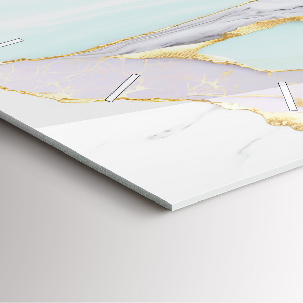 Štvorcové hodiny Mramorový vzor