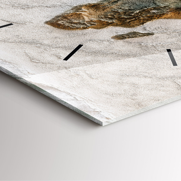 Štvorcové hodiny Stará mapa sveta