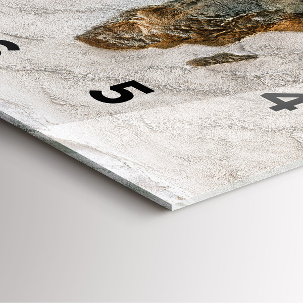 Štvorcové hodiny Stará mapa sveta