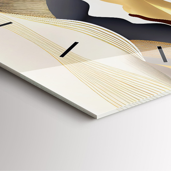 Štvorcové hodiny Abstraktné zlaté hory