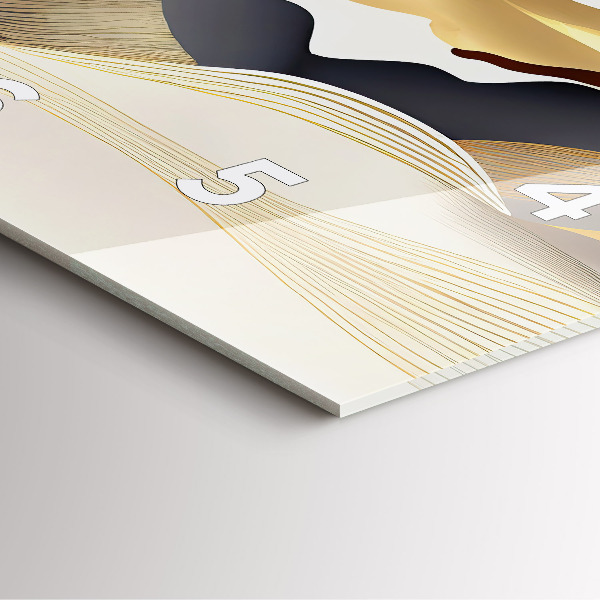 Štvorcové hodiny Abstraktné zlaté hory